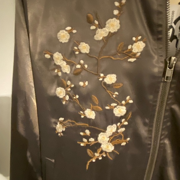 Mystree Satin Bomber Jacket - Picture 4 of 7